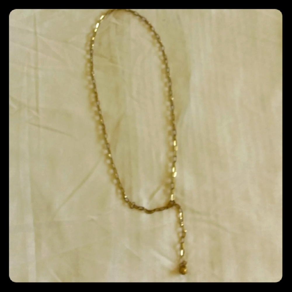 Gold tone chain link belt fits up to 37" waist